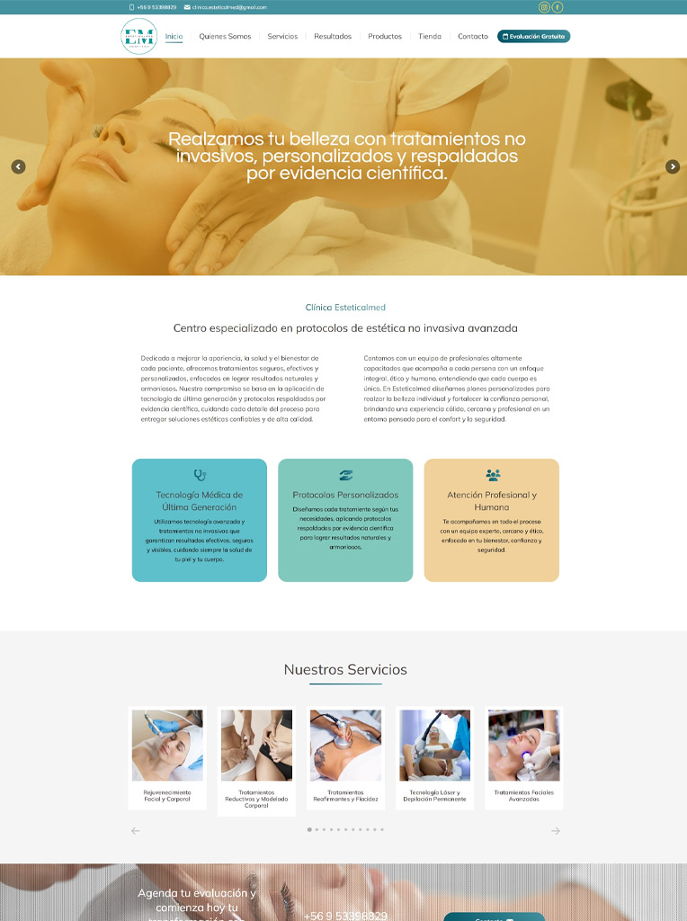 www.clinicaesteticalmed.cl