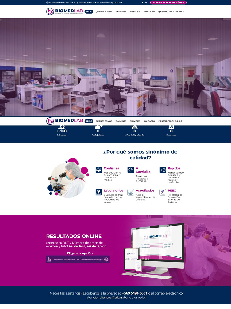 www.laboratoriobiomed.cl